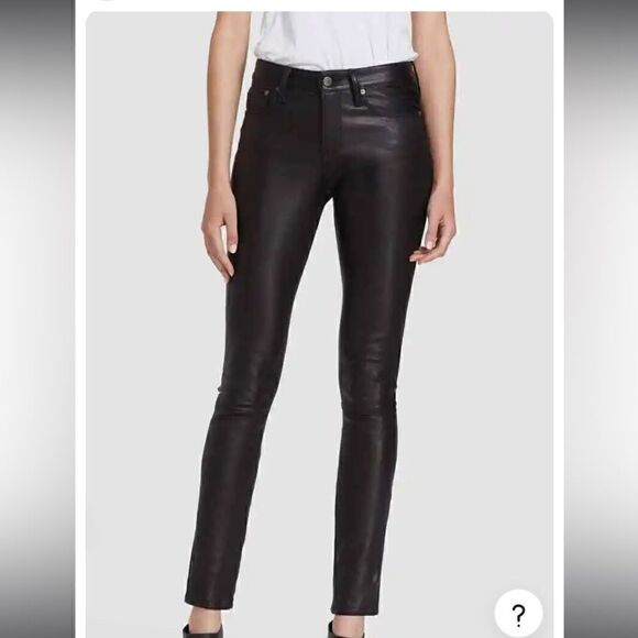 Helmut Lang Coated Black Skinny Jean - Picture 1 of 9